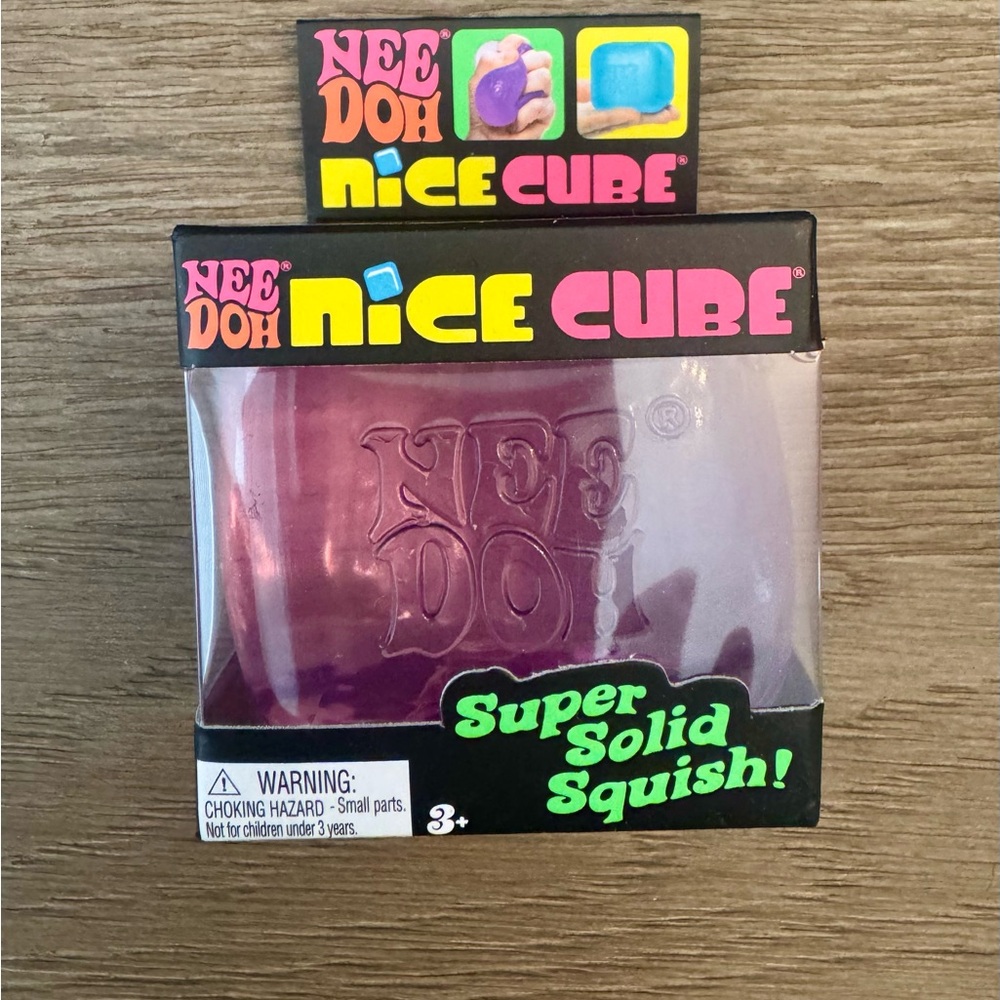 NeeDoh Nice Cube Super Solid Squish - Purple